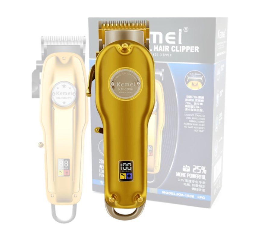 Cortadora de pelo Kemei KM-1986 dorada 100V/240V – Bella Store